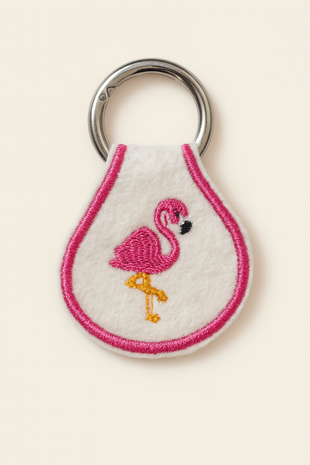 Flamingo Nakışlı Anahtarlık